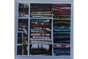 Stacks of blankets Card